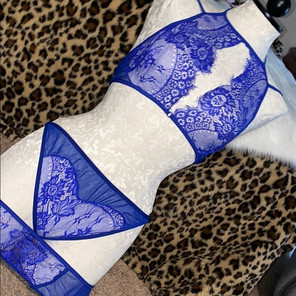 Other - Sexy royal blue lingerie set